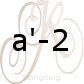 a'-2