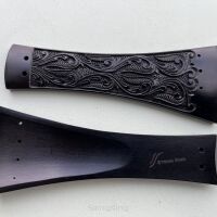 Tailpiece-Vln-Carving-Floral-Ebony