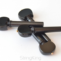 Tuning Pegs - Violin - Strad - w. Gold Pin - Ebony-Set