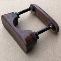 Double Central Chinrest – Violin - Rosewood - Bottom Mounted Black Fittings