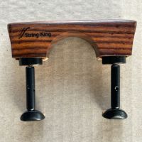 Chinrest - Violin - Central - Large - Rosewood - Bottom mounted  Hill Black fittings