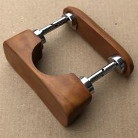 Double Central Chinrest – Violin - Boxwood - Bottom Mounted Silver Fittings