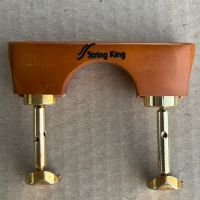 Chinrest - Violin - Central - Large - Boxwood - Bottom mounted Hill Gold fittings