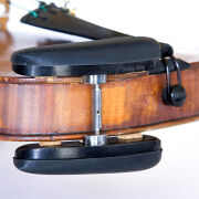 Double-Chinrest –Ebony & Silicon -bottom mounted silver fittings