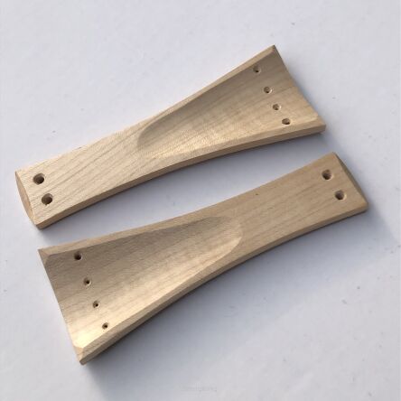 Tailpiece - Vln- Thin light-brown veneer on Maple - 115 mm