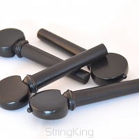 Tuning Pegs - Violin - Strad - w. Black Pin-Ebony - Set