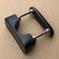 Double Central Chinrest – Violin - Ebony - Bottom Mounted Silver fittings