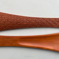 Tailpiece-Cello-Carving-Fleur-de-lis-Boxwood