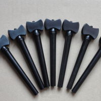 Tuning Peg - Treble Viol-Axe Head-Ebony