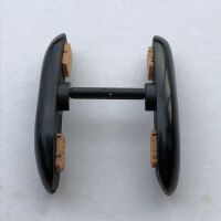 Double-Chinrest –Viola-Ebony-bottom Black fittings