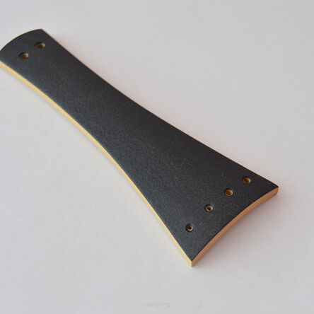 Tailpiece-Viola-Thin Ebony Veneer on Maple -125 mm