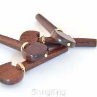 Tuning Pegs-Violin-Strad-Gold Pin&Collar-Tamarind-Set