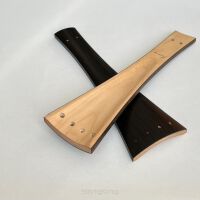 Tailpiece-Cello-Model 1-Maple-Thin Ebony Veneer + Sides