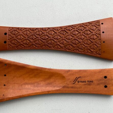 Tailpiece-Vln-Carving-Fleur-de-lis-Boxwood