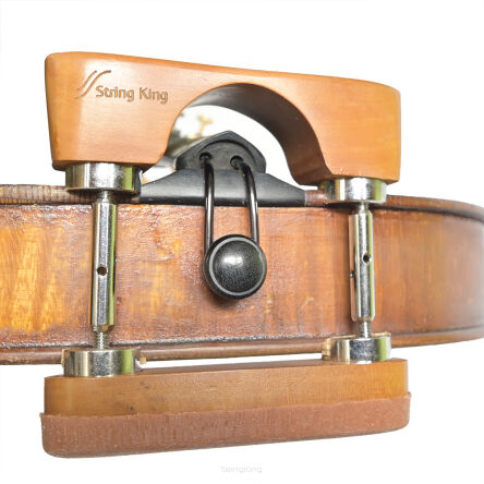 Double Central Chinrest – Violin - Boxwood & Silicon - Bottom Mounted Gold Fittings