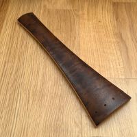 Tailpiece-Cello-Model 1-Maple-Thin Flame Dark-Brown Veneer